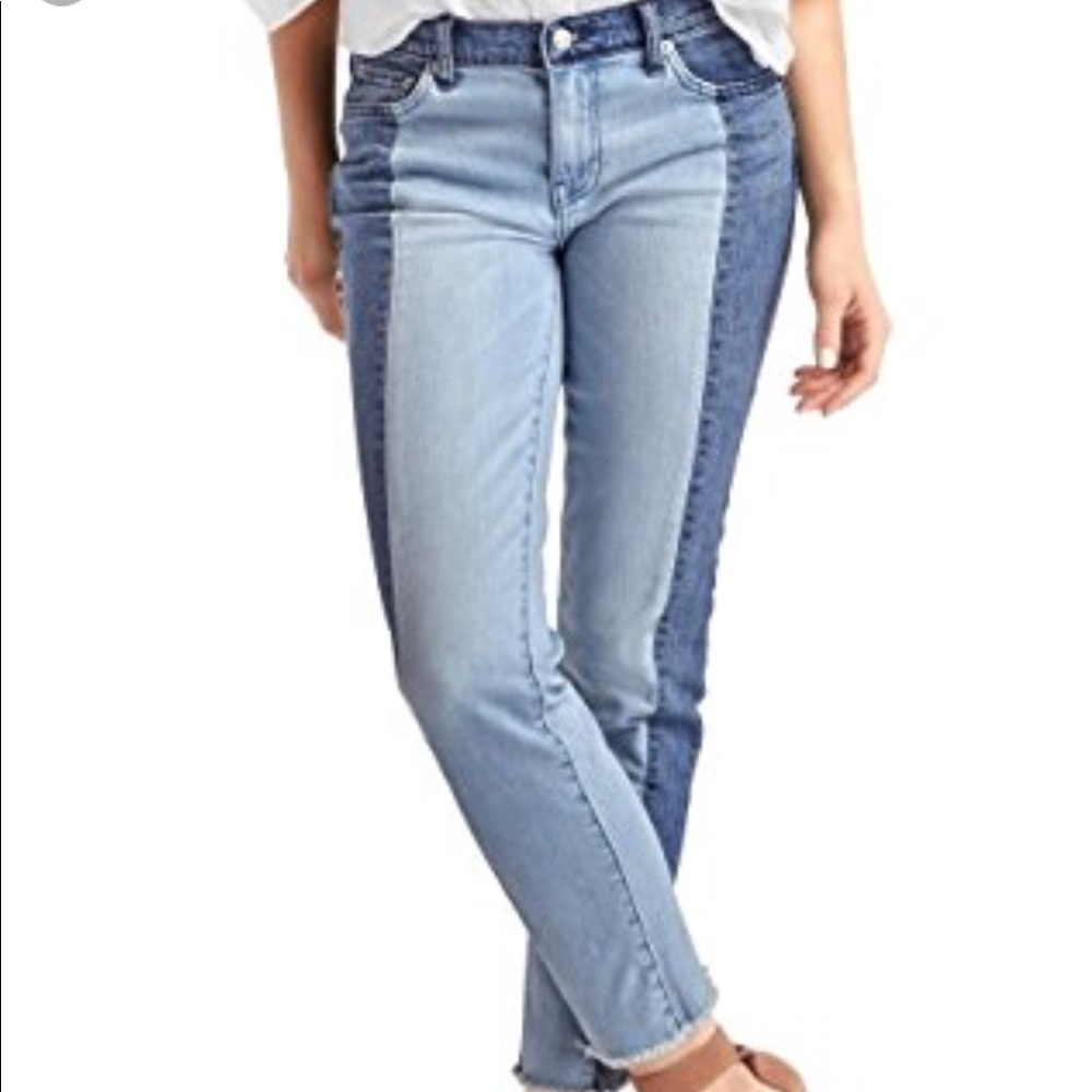 Gap Real Straight 1969 Two Tone Jeans 27 Regular
